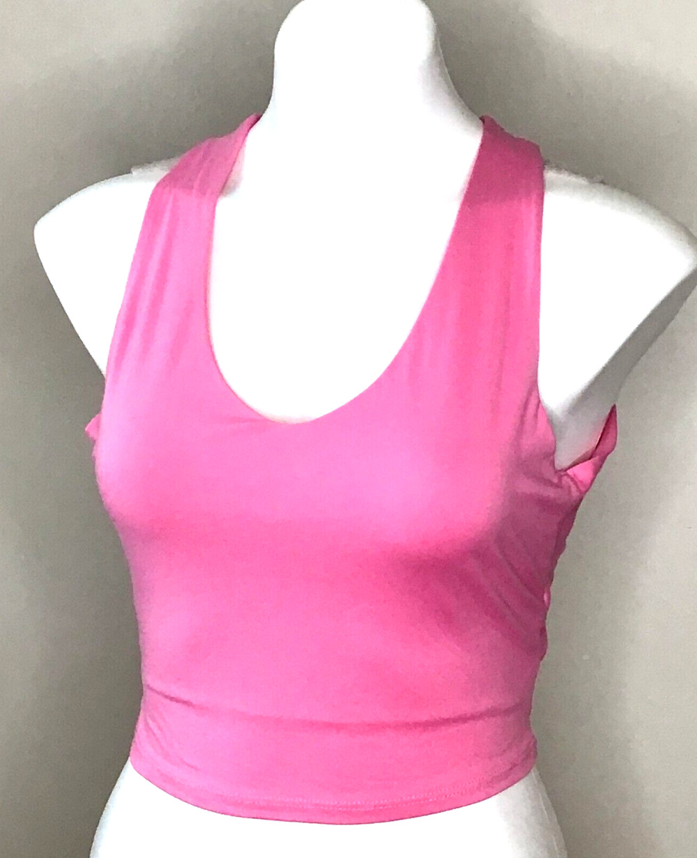 Le Lis Collection Pink Knit Wrap Halter Top Size Small